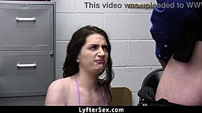 Wow! Aria Carson Caught Shoplifting and Fucked Hard!