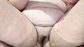 stepmom at 50 gives sloppy BLOWJOB HANDJOB underwater for stepson