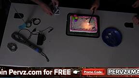 little blonde shoplyfter gets passed around till she submits