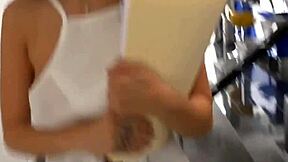 brunette teen pov spreads pussy rides cock hardcore reality