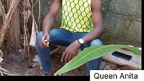 queen anita unwraps christmas gift with farm fuck session