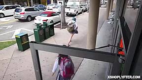 officer rusty nails gives adrianna jade lipstick and extra service