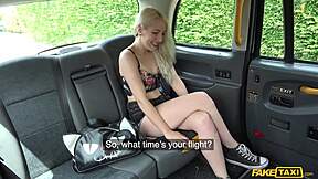 Cute blonde fisted hard by fake taxi driver