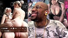 Trans teen rides goth girl's tight ass creampie