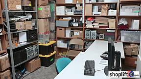 i can't resist tying up this hot blonde teen cop escapee