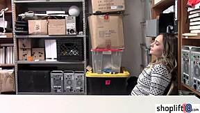 i can't resist tying up this hot blonde teen cop escapee