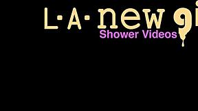 gorgeous blonde teen showers pov petite body dripping wet