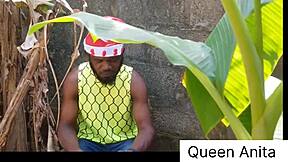 queen anita unwraps christmas gift with farm fuck session