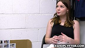 officer rusty nails gives adrianna jade lipstick and extra service