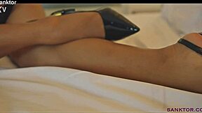 skinny asian babe teases natural tits!