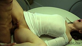 street surprise ebony beauty rides my huge cock cowgirl bent over