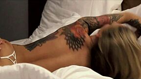 Divine Sinners Tattoo Milf Gets Oiled Massage Kiss Pussy Lick!