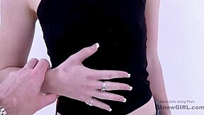 Whoa, this fresh amateur teen's pussy gets wrecked in her first modeling fuck audition!