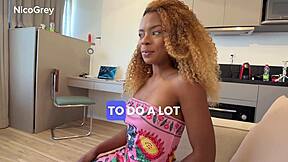 Brunette Latina Gags on Big Cock Rimjob POV Sloppy