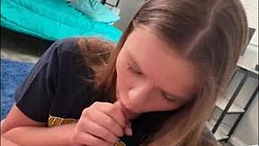 dorm life's wild—ava marina bends over for pretty exchange student's thick cock ride