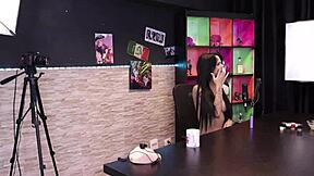 Fernanda Ribeiro BDSM Casting With Tifany Sheer Red Lingerie Domination Part 1