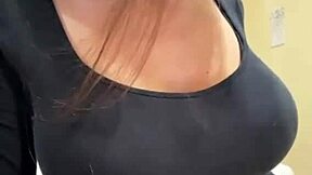 that slutty neighbor casually flashes her hard nipples