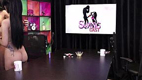 Fernanda Ribeiro BDSM Casting With Tifany Sheer Red Lingerie Domination Part 1