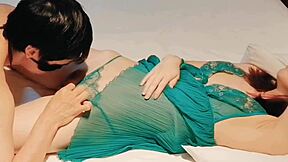 slender cute wife in green lingerie cums from missionary and licks 😍 homemade kawasaki jk