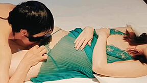 slender cute wife in green lingerie cums from missionary and licks 😍 homemade kawasaki jk