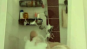 Cute Skinny Teen Showers Shaved Pussy Pierced Nipples Tattoo Close-Up