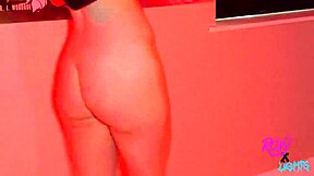 Lillith the goth succubus dances, toys her pussy and fucks wildly for roxy lights