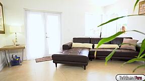 naomi's blonde pussy gets monster cock hammered in living room pov