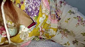 stepbrother gropes my big natural tits and tight pussy late night!