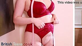 Tease This Collared British Teen Edged Wild with Wand!