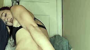 petite slut's juicy pussy devours dildo till she squirts everywhere