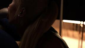 two milfs suck off young guy in restaurant threesome game