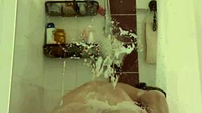 Cute Skinny Teen Showers Shaved Pussy Pierced Nipples Tattoo Close-Up