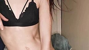 petite slut's juicy pussy devours dildo till she squirts everywhere