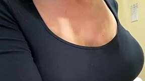 that slutty neighbor casually flashes her hard nipples