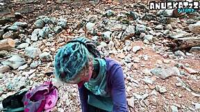 i gave a sloppy public deepthroat blowjob to huge cock then massive cumshot facial exploded on my pierced goth face omg so sticky