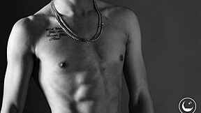 Skinny Black Teen's Tight Ass in Leather Teases Interracial Solo Reel!