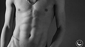 Skinny Black Teen's Tight Ass in Leather Teases Interracial Solo Reel!