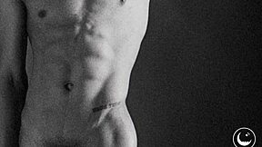 Skinny Black Teen's Tight Ass in Leather Teases Interracial Solo Reel!