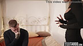 russian milf's big boobs creampied by strangers and her bf