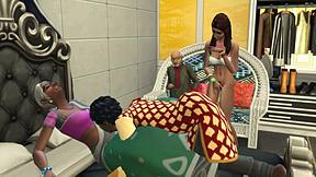 indian stepmom fucks stepson as stepdad watches desi style