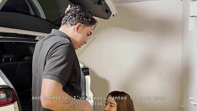 Curvy Colombian milf bent over fucked doggystyle by big cock outdoors