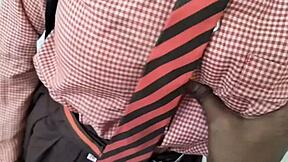 desi schoolgirl's tight pussy takes rough pounding with dirty hindi talk