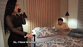 Big-Ass Stepmom Shares Hotel Bed And Fucks Hung Stepson After Accident