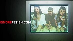 topper's desperate step sisters eye roll through their fetish 3some obligation