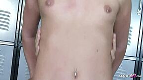 i got seduced by college girl after shower she ripped my clothes for bareback creampie