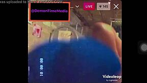 ebony teen twerks her big ass on instagram during demon time live