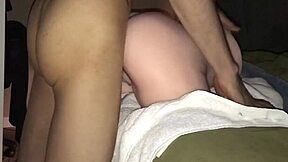 19yo gf bent over for creampie in real doll pussy 😈