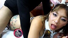 danabarzagli's petite latina ass takes monster cock from el granjero with small waist shaking