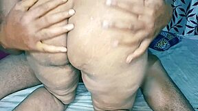 desi indian bhabhi's huge natural tits bounce wild during wet pussy pounding