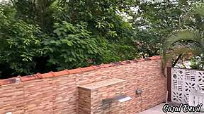 fucking my wife's hot friend by the pool damn...